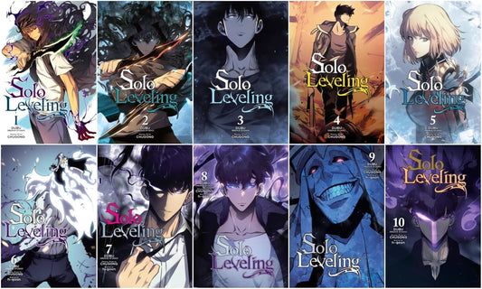Solo Leveling Manga Series, Vol 1-10, Collection Books Full/Loose B/W Set by Chugong