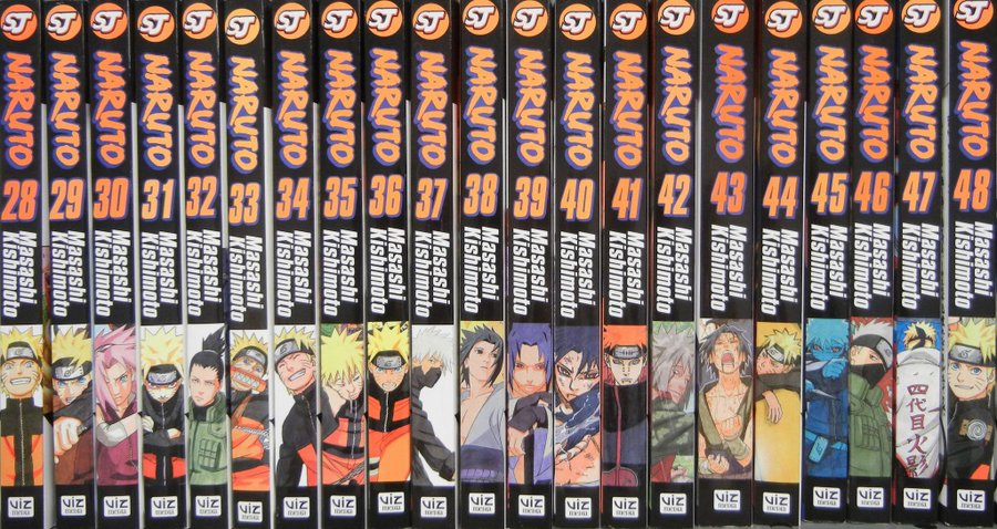 Naruto Manga Box Set 2: Volumes 28–48 || Comic Book Full/Loose Set 🎁 Freebie: A free Manga Wall Poster