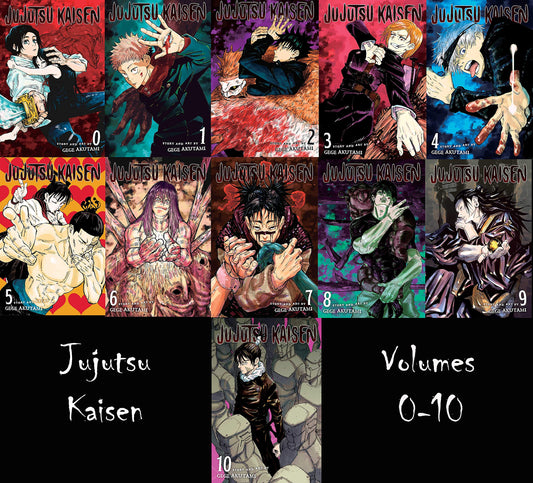 Jujutsu Kaisen by Gege Akutami: Volume 1-10 Collection 10 Books Manga Set - Ages 13-17 - Paperback - Edu Lover