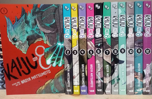 Kaiju No. 8 Manga Vol. 1-12 Manga Full/Loose Set English by Naoya Matsumoto 🎁 Freebie: A free Manga Wall Poster