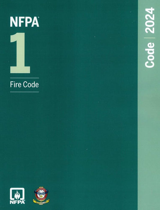 NFPA 1, Fire Code, 2024 Edition Paperback ISBN: 9781455930388