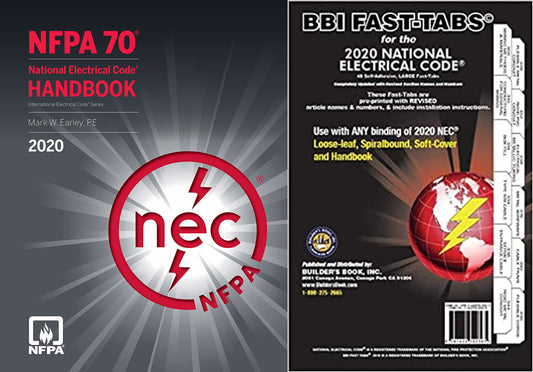 NFPA 70 NEC 2020 Handbook with BBI Fast TAB for Handbook - Edu Lover