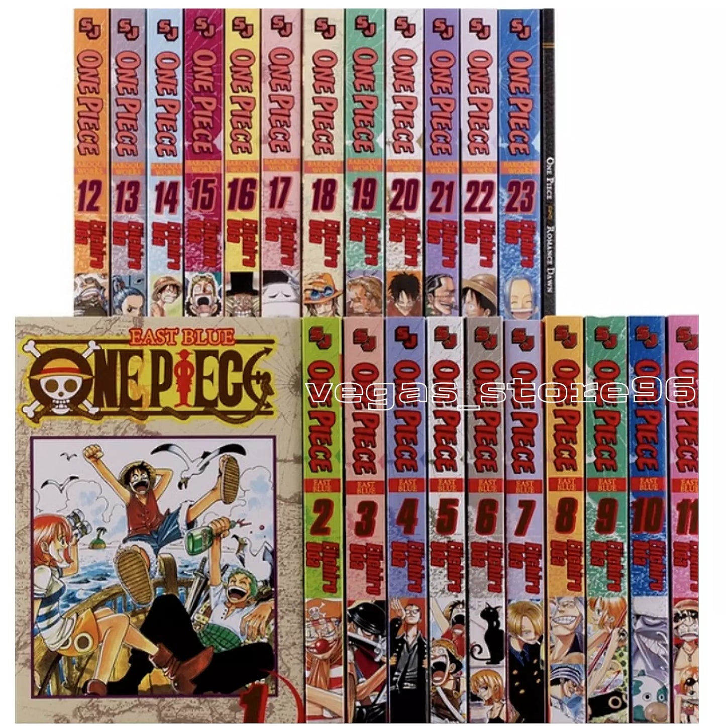 ONE PIECE Manga Volume 1-72 (3 Boxes) English Version Comic Book by Eiichiro Oda