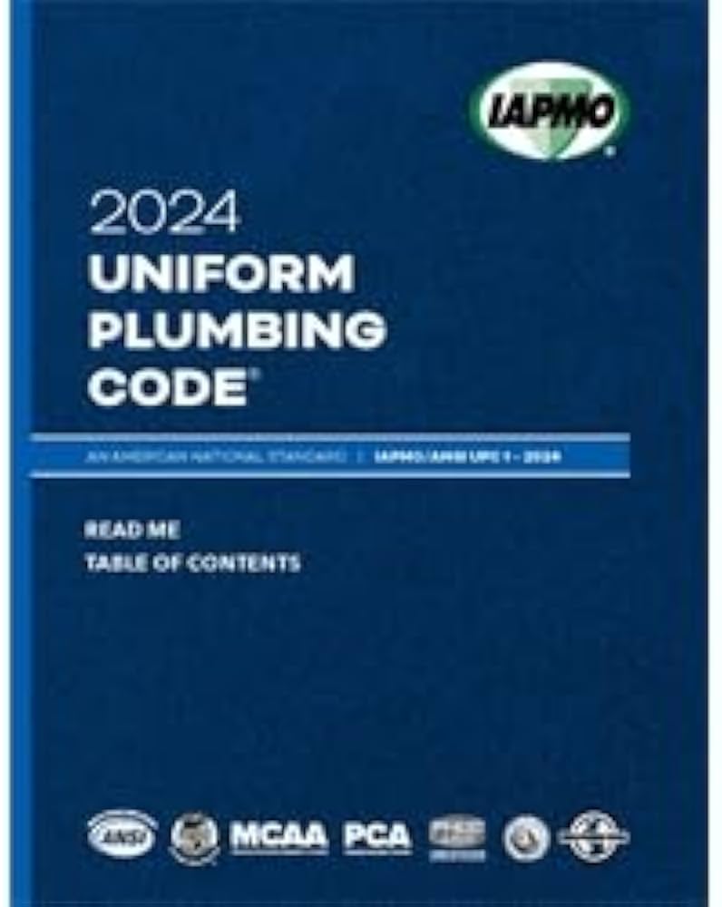 2024 Uniform Plumbing Code Soft Cover w/Tabs IAPMO/ANSI UPC 1 ISBN: 9781944366919