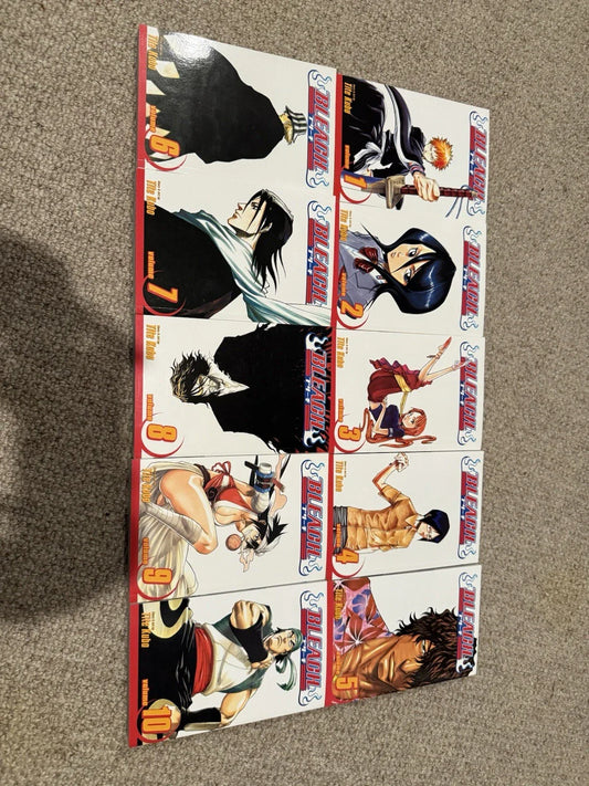 Bleach Manga by Tite Kubo Volumes 1-74 - Full/Loose Set Story in English from Viz Media 🎁 Freebie: A free Manga Wall Poster