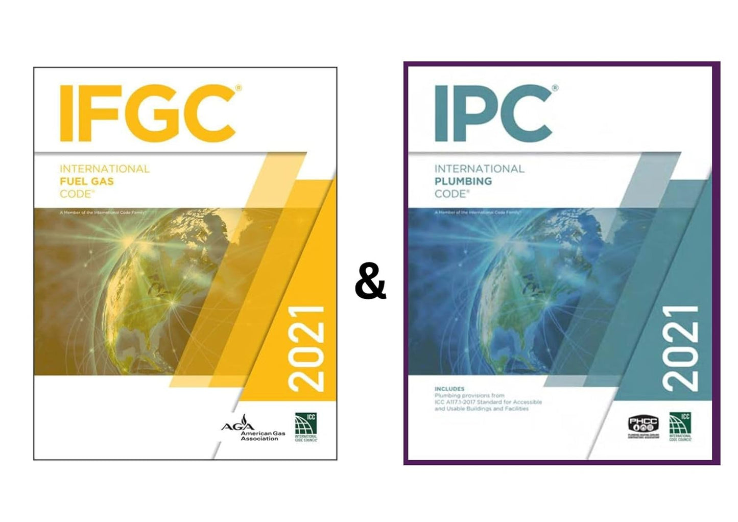 2021 IFGC & IPC Combo Pack | International Fuel Gas Code + Plumbing Code Books (ICC Official Editions, Paperback