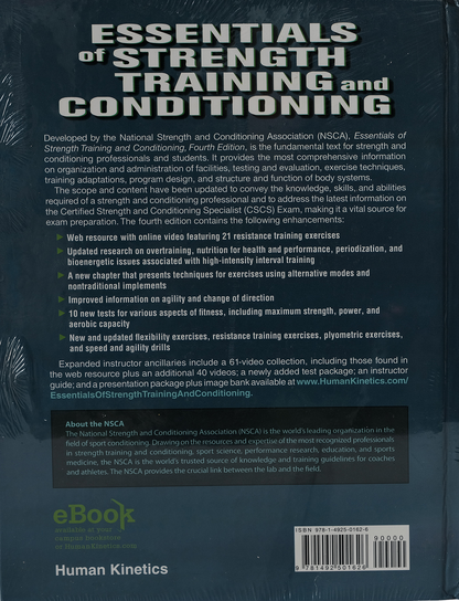 Essentials of Strength Training and Conditioning Fourth Edition ISBN: 9781718210868