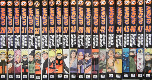 Naruto Manga Box Set 2: Volumes 28–48 ||  Comic Book Full/Loose Set  🎁 Freebie: A free Manga Wall Poster