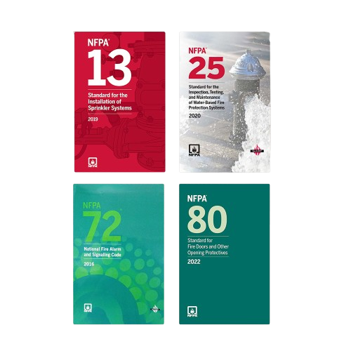 Fire Protection Systems Code Set – NFPA 13, 25, 72 & 80